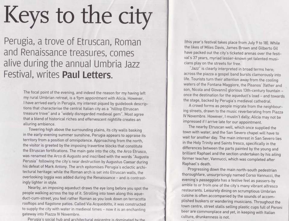 A date with Alicia in Perugia